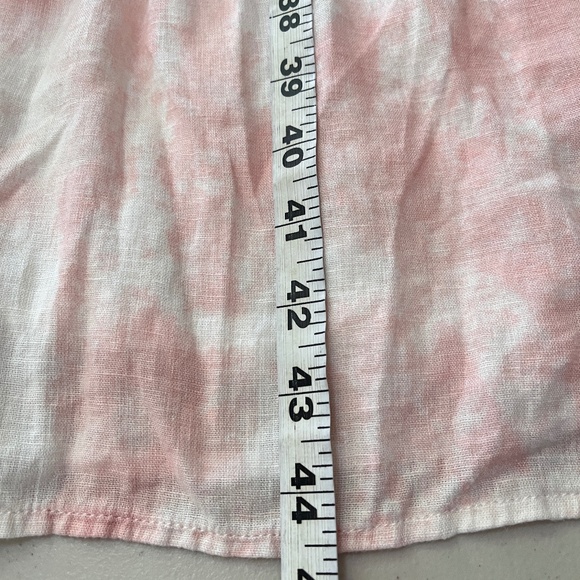 RAILS MIDI Dress XL LINEN Blend DELILAH Pink Tie Dye Adj. Spaghetti Straps $188 - Picture 13 of 13